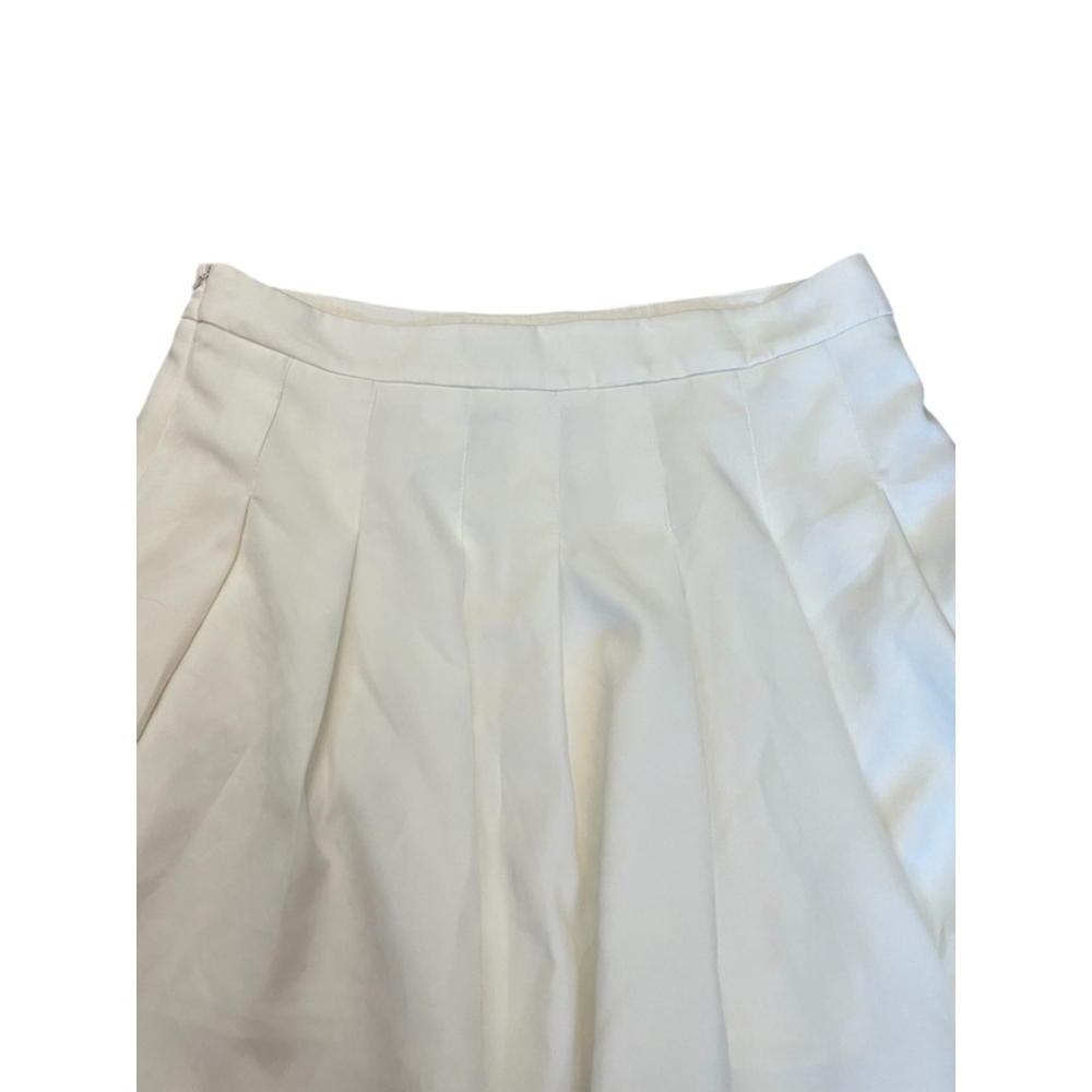 SHEIN CURVES White Pleated High Rise Short Skirt 1XL - Picture 3 of 9